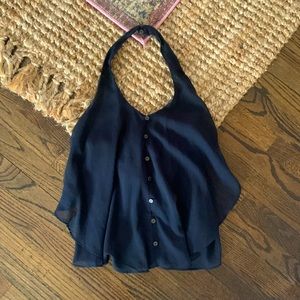 Forever 21 Black Halter top, size small
